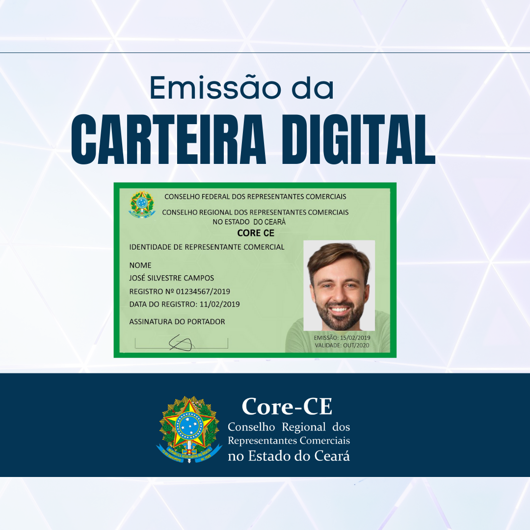 Core-CE começa emissão de carteira profissional digital