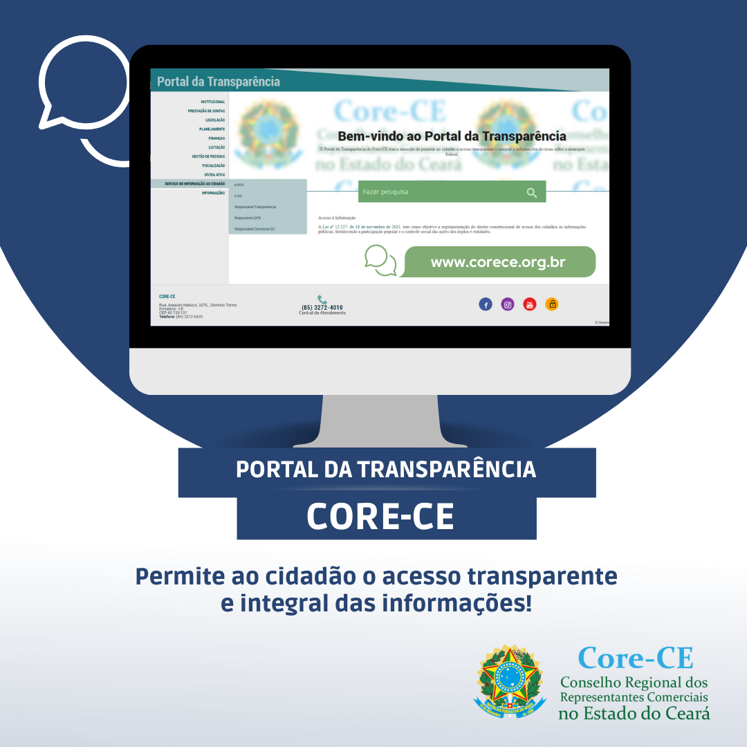 Transparência: Core-CE disponibiliza ferramentas para cidadão