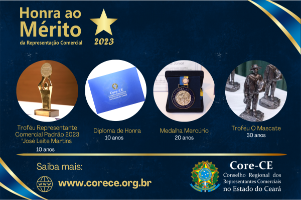 Vem aí: Core do Ceará reconhece profissionais da representação comercial em comemoração dos 58 anos de regulamentação da profissão