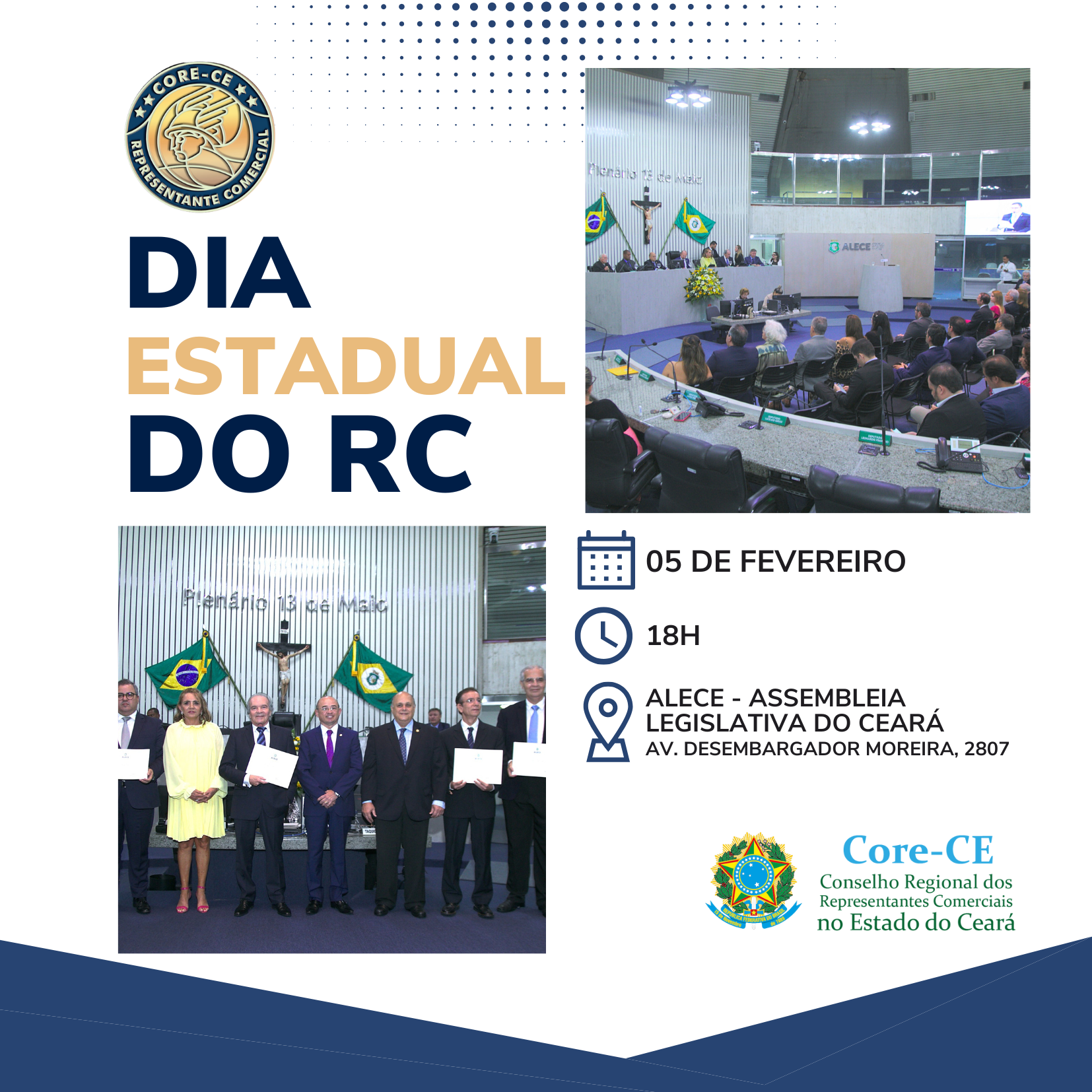Dia Estadual do Representante Comercial será celebrado em Sessão Solene na Assembleia Legislativa do Estado do Ceará 